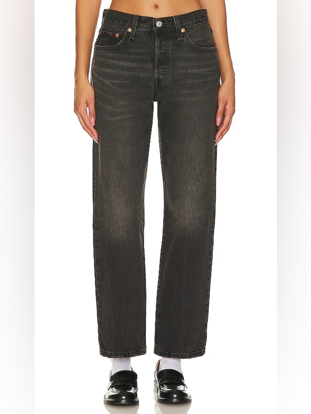 Levi 501 90s women’s jeans stitch school wash size 26x30L